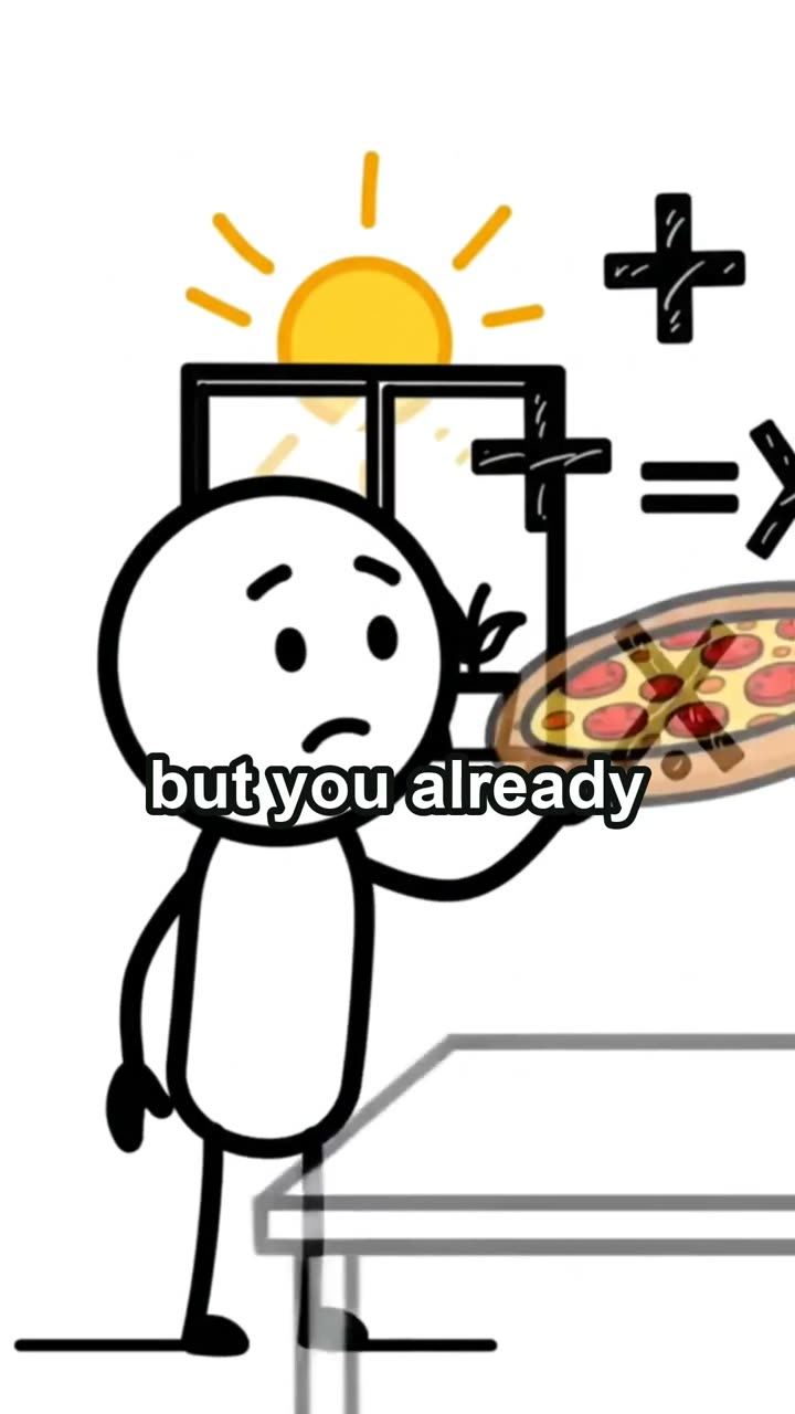 Fractions explained with one pizza